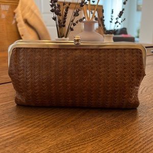 HOBO Lauren Clutch Wallet Soft Brown Leather